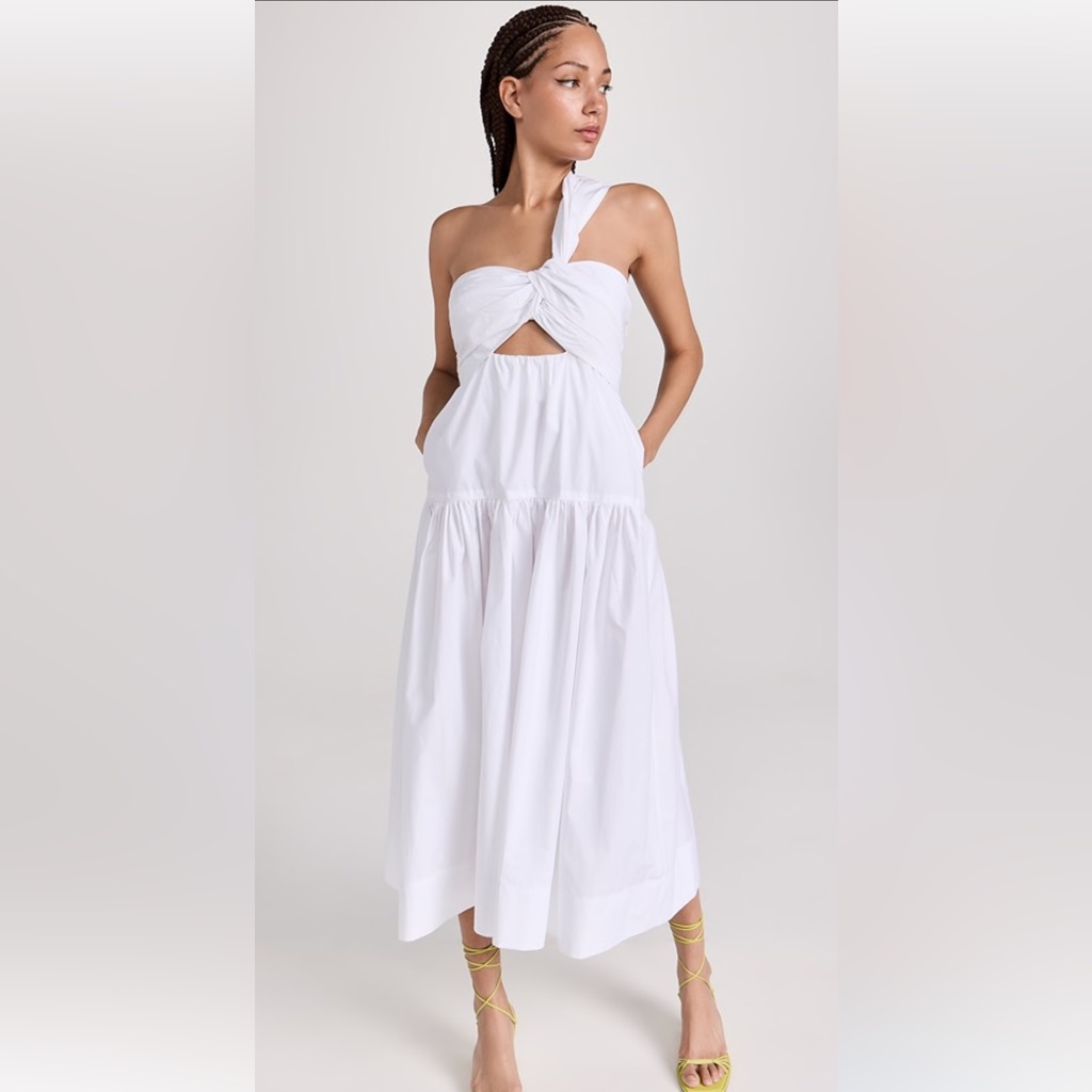 A.L.C. White One Shoulder Dress